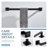 Bathroom Hardware Set 2-Pieces With Towel Bar, Towel Ring Bath Accessories Set Wall Mounted In Matte Black-121793994