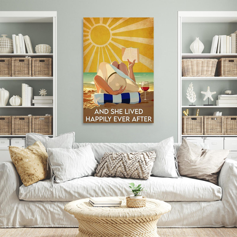 «And She Lived Happily Ever After», impression sur toile tendue, H 20 po x l 16 po x P 1,25 po