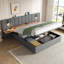 5ft Upholstered Bed With Headboard And Adjustable Bedside Shelf Grey-2011218246