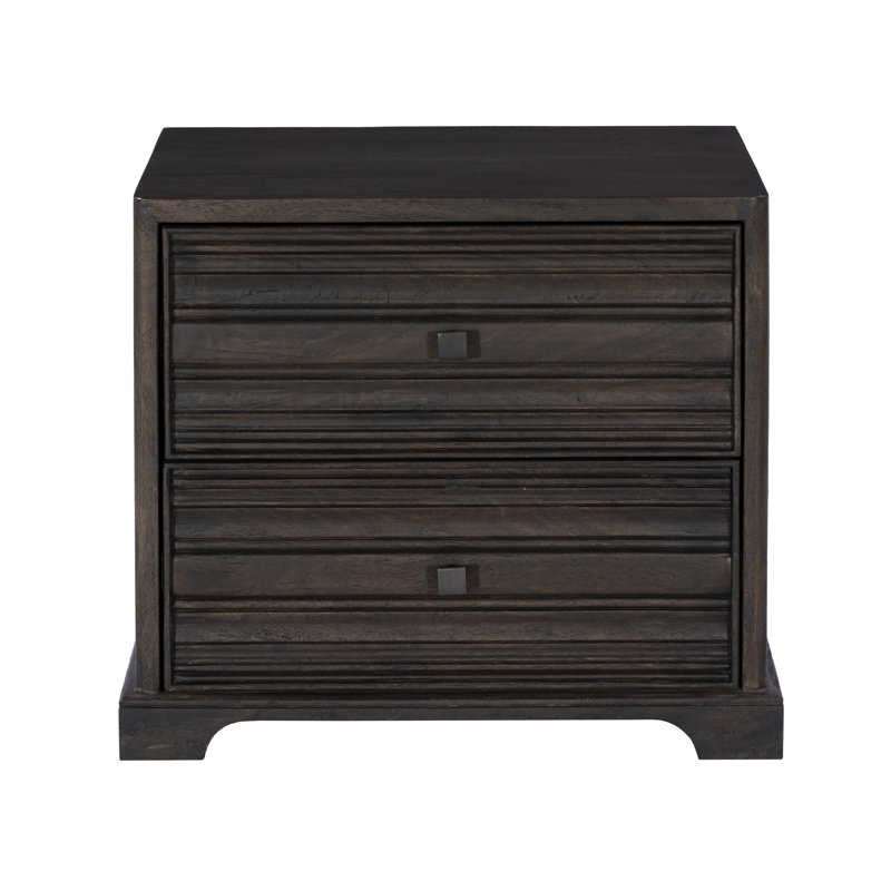 Carmenita 2-Drawer Nightstand - Rich Umber, Brown