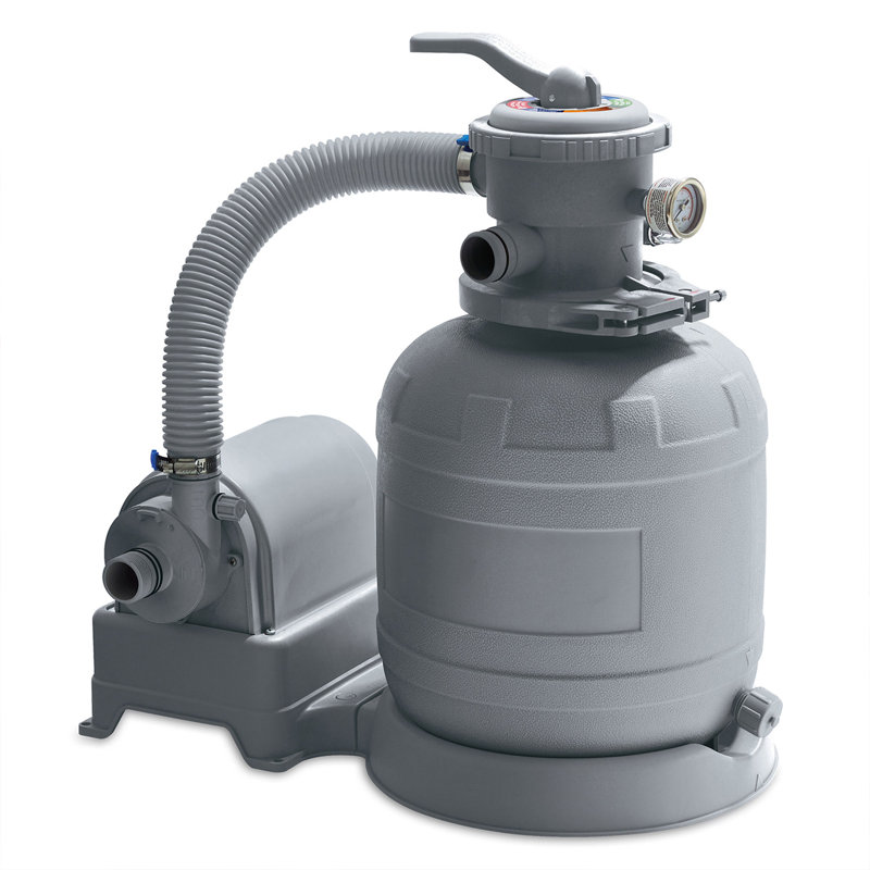 Funsicle 1600 GPH Sand Filter Pool Pump with Mystic White II Premium Filter Sand