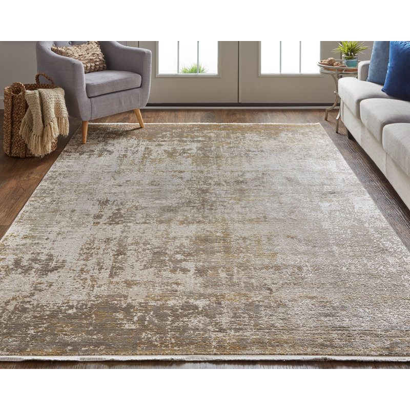 Abstract Indoor Rug, Rectangle 9'9" x 13'2"