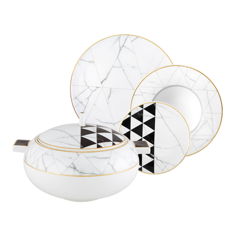 Carrara Porcelain Salad/Dessert Plate