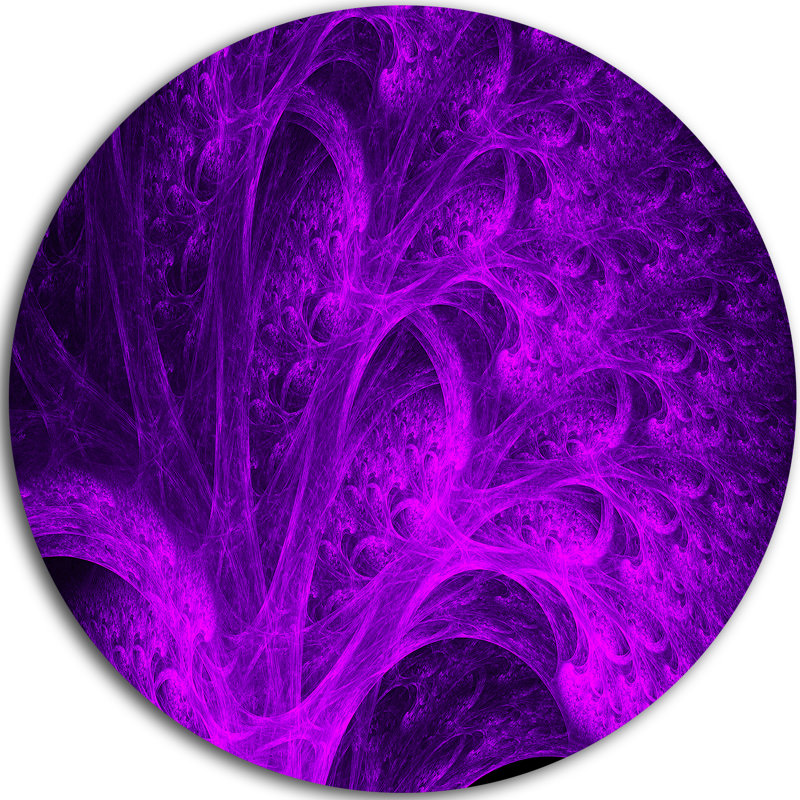 « brillante purple magic fractal forest », impression sur métal, H 36 po x l 36 po x P 1 po