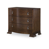 Frasier Serpentine 3 - Drawer Solid Wood Nightstand