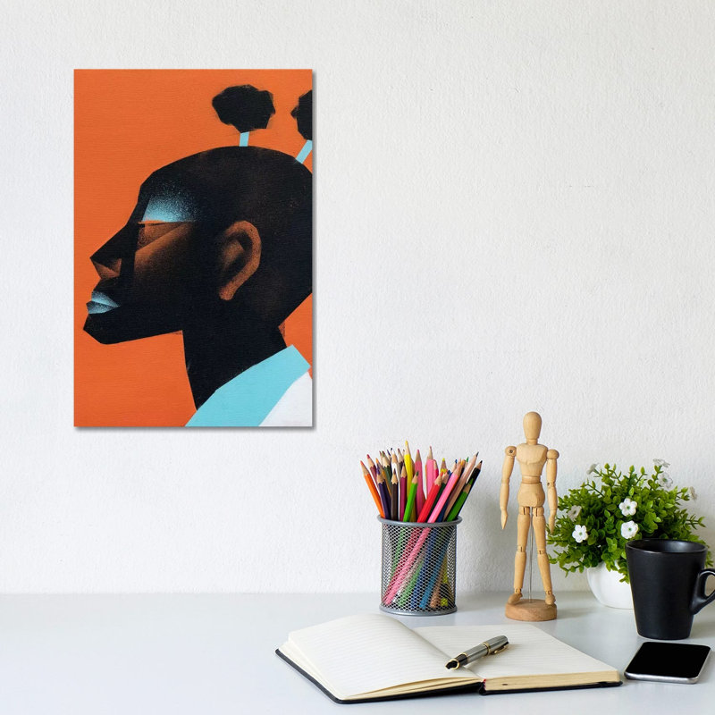 Cabeca II by VCalvento - Print on Canvas, 20.32 cm H x 30.48 cm W, Wrapped Canvas