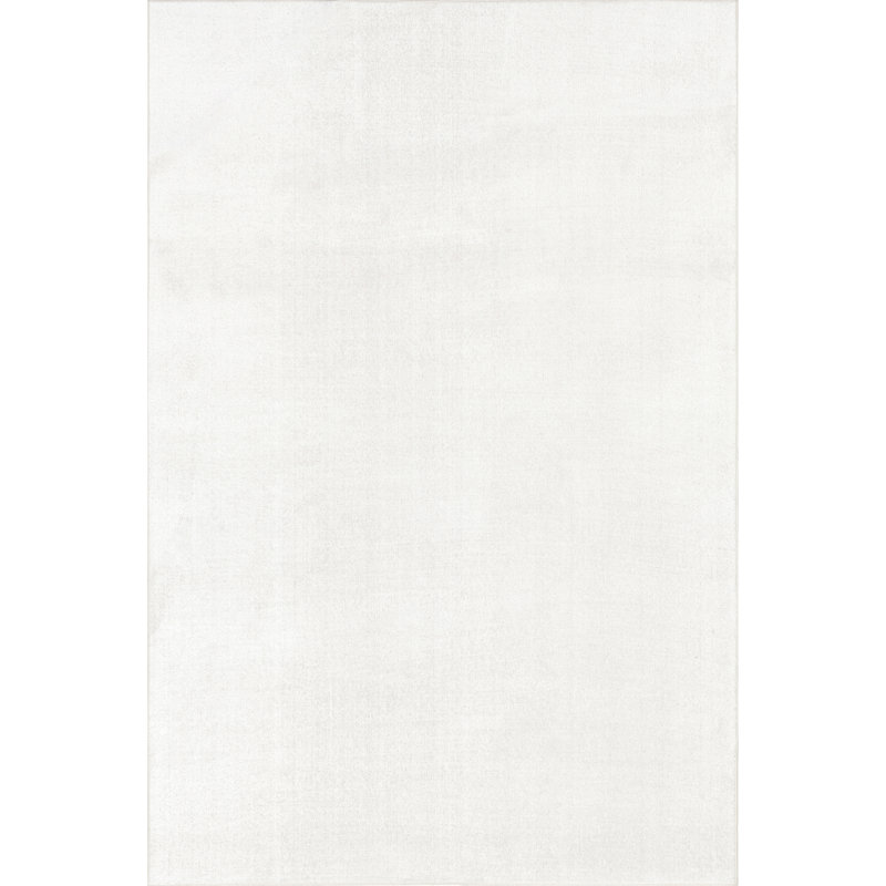 Argelia Solid Machine Washable Area Rug, Rectangle 6'7" x 9'