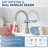 2-handle Bathroom Faucet with Drain Assembly-61572301