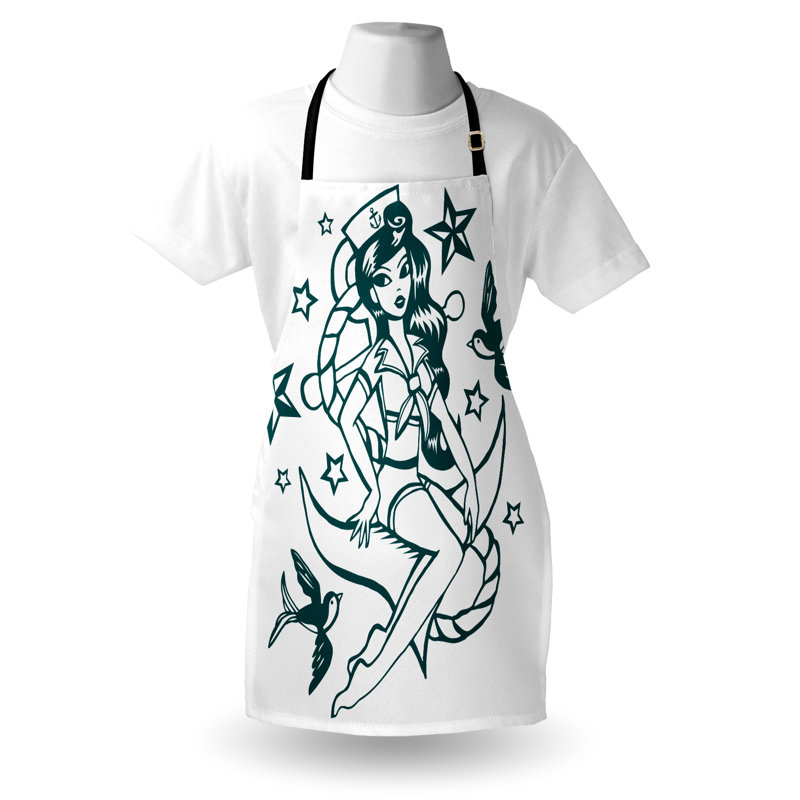 No Pattern Bib Apron