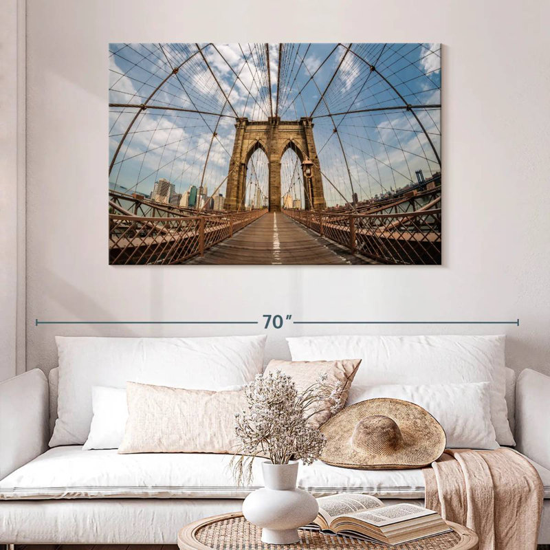 Pont de Brooklyn, New York, H 32 po x l 48 po