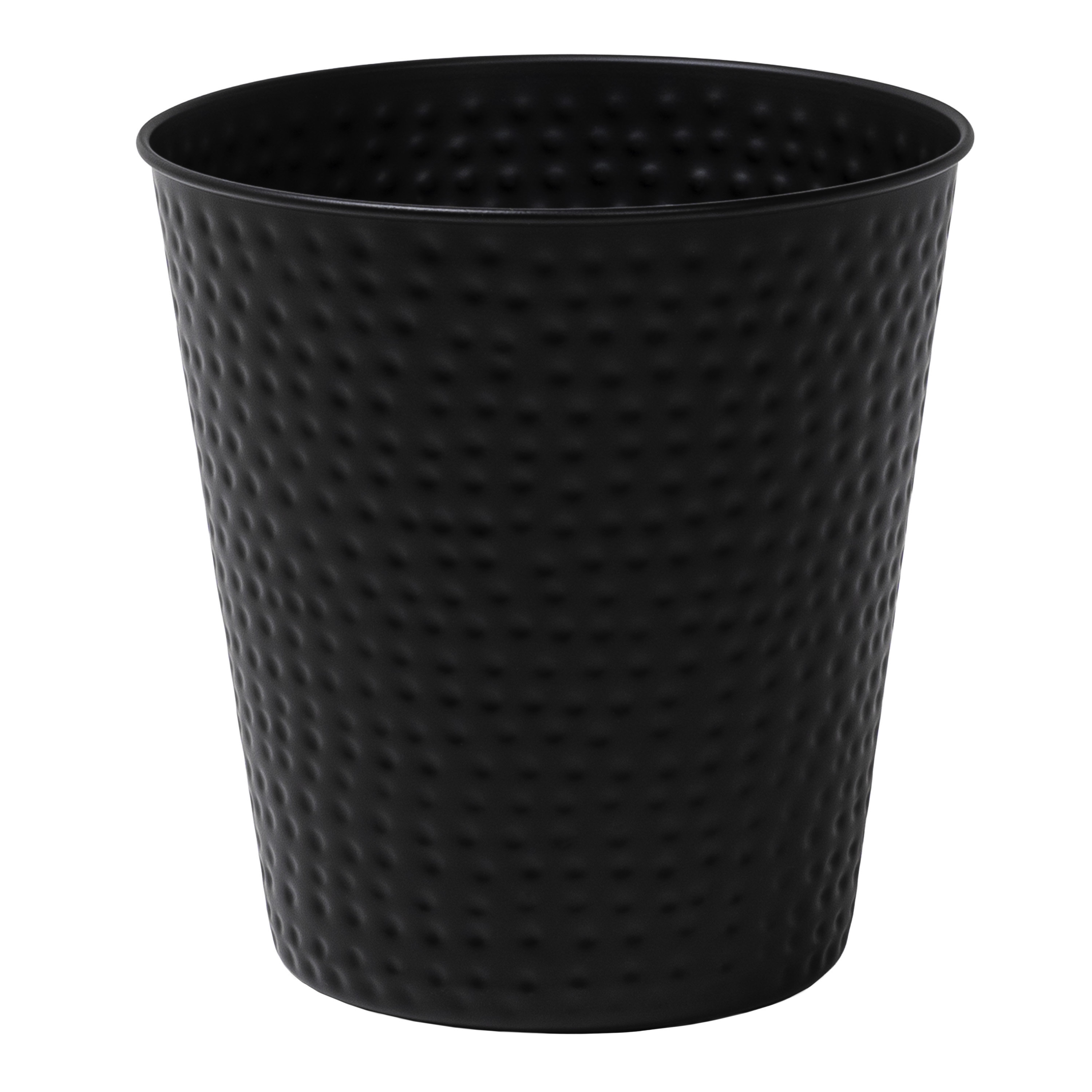 Happimess HPM1102B Asher Modern 4.13-Gallon 2-Tone Natural Wicker/Metal Cylinder Waste Basket, Chrome/Natural For Home, Bathroom, Living Room, Office, Bedroom, Kitchen - View #11