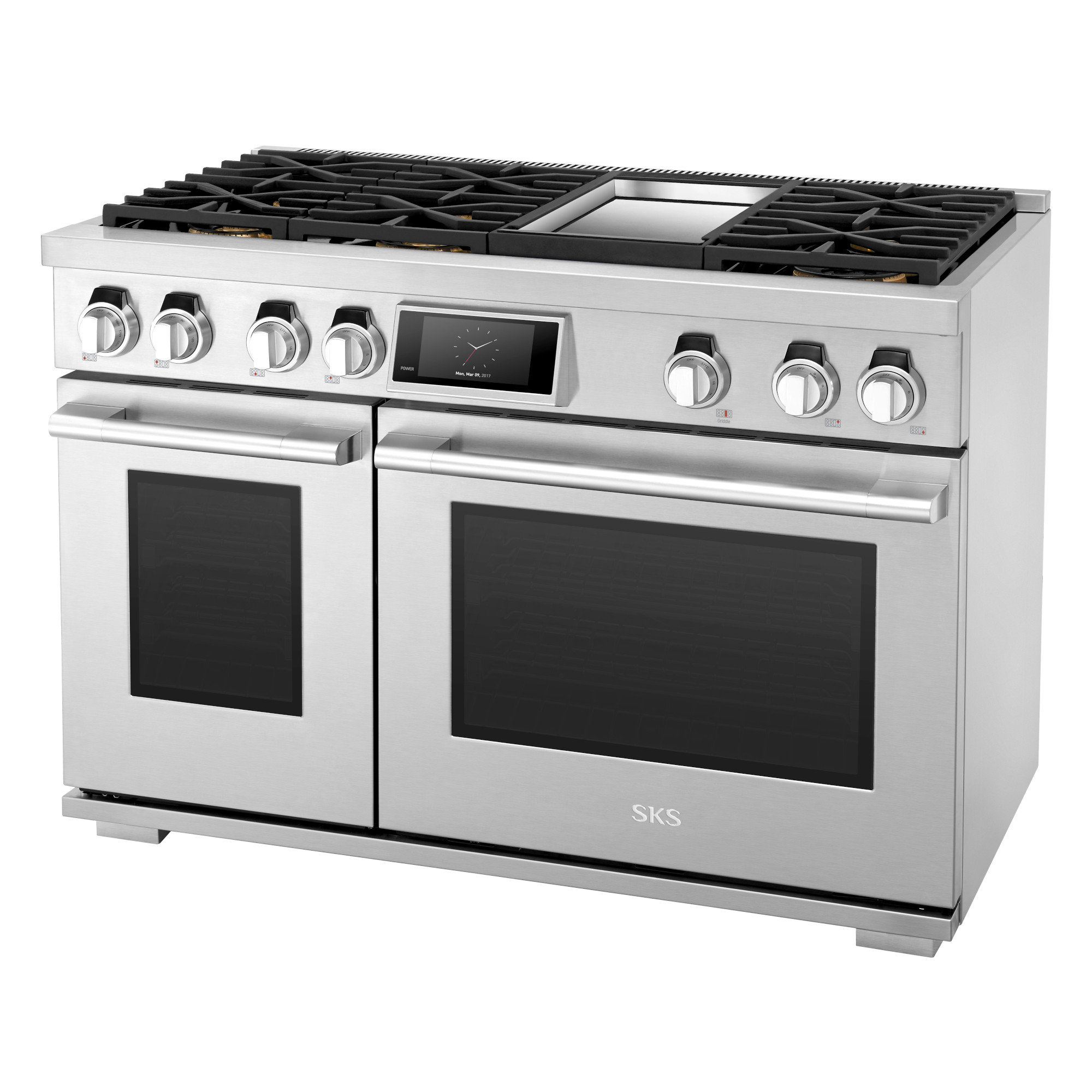 Signature Kitchen Suite 48-Inch Dual-Fuel Pro Range With 6 Burners And ...
