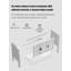 Meuble-lavabo moderne en aluminium minimaliste avec lavabo en céramique intégré
