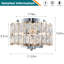 Plafonnier encastré en cristal 4 lumières Jashaun-1866500225