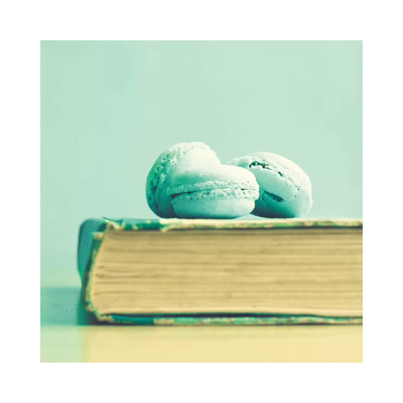 Mint Macaroons by Caroline Mint - Wrapped Canvas Painting, 30.48 cm H x 30.48 cm W