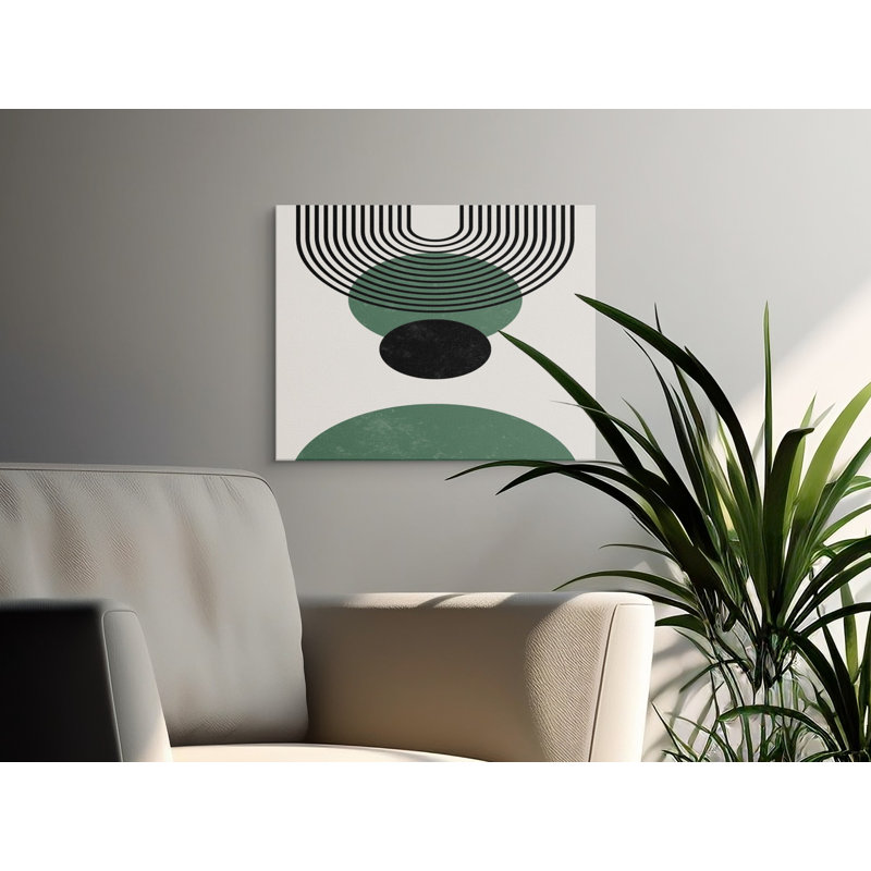 Wrapped Canvas Print Set, 38.1 cm H x 76.2 cm W, Green