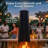 59" Black Finish Steel Outdoor Chiminea Fire Pit with Built-In Log Holder