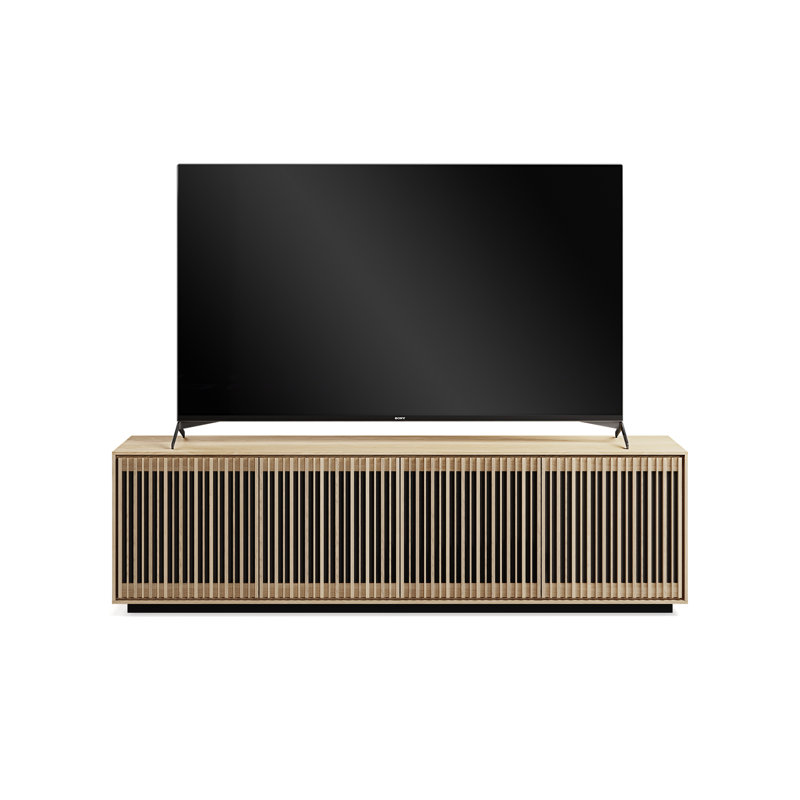 Profile 4-Door Media Storage Cabinet, Washed Oak