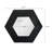 Versatile Hexagonal Mirror With Sturdy Wood Frame, Perfect For Enhancing Any Room's Decor And Functionality