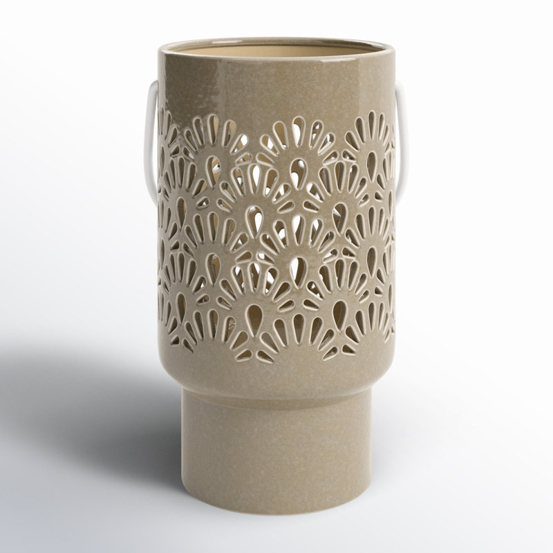 12'' H Ceramic Tabletop Lantern