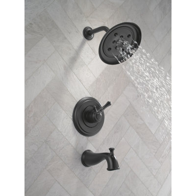 Tub and Shower Faucet with Monitor