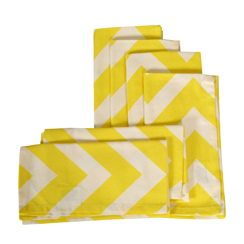 Serviette en coton 19" chevron Hanner