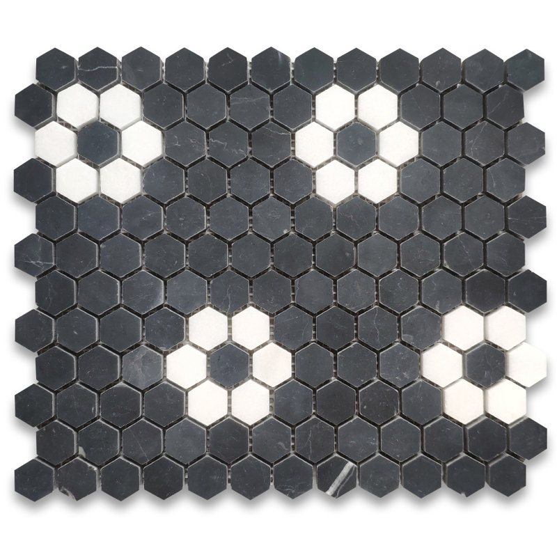 10" x 11" Marble Novelty Mosaic Wall & Floor Tile