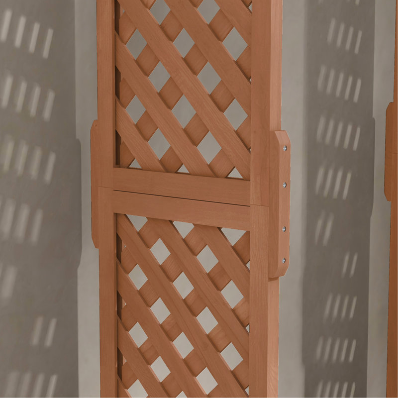 Lit de jardin surélevé avec drainage, bac à fleurs en bois de 72,0 po de hauteur et filtre en tissu, brun pour plantes suspendues,