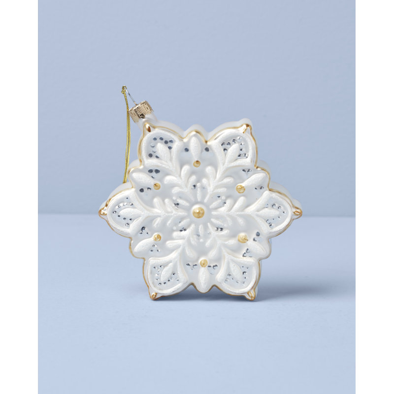 2025 Blown Glass Snowflake Ornament