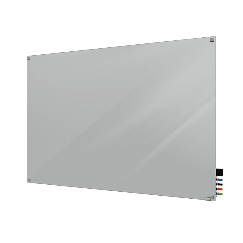 Panneau de verre magnétique mural Harmony, 36 po x 48 po, Gris