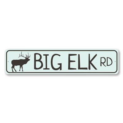 Big Elk Road Custom Aluminum Sign