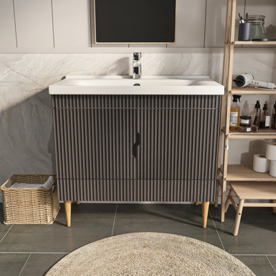 Sahra Single Bathroom Vanity with Ceramic Basin