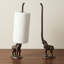 Porte-serviettes en fonte rétro Retro Elephant Soid, porte-serviette sculptural avec base décorative