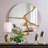 Wood Round Wall Mirror;Bathroom / Vanity Mirror;Flat Wall Mirror-697849943