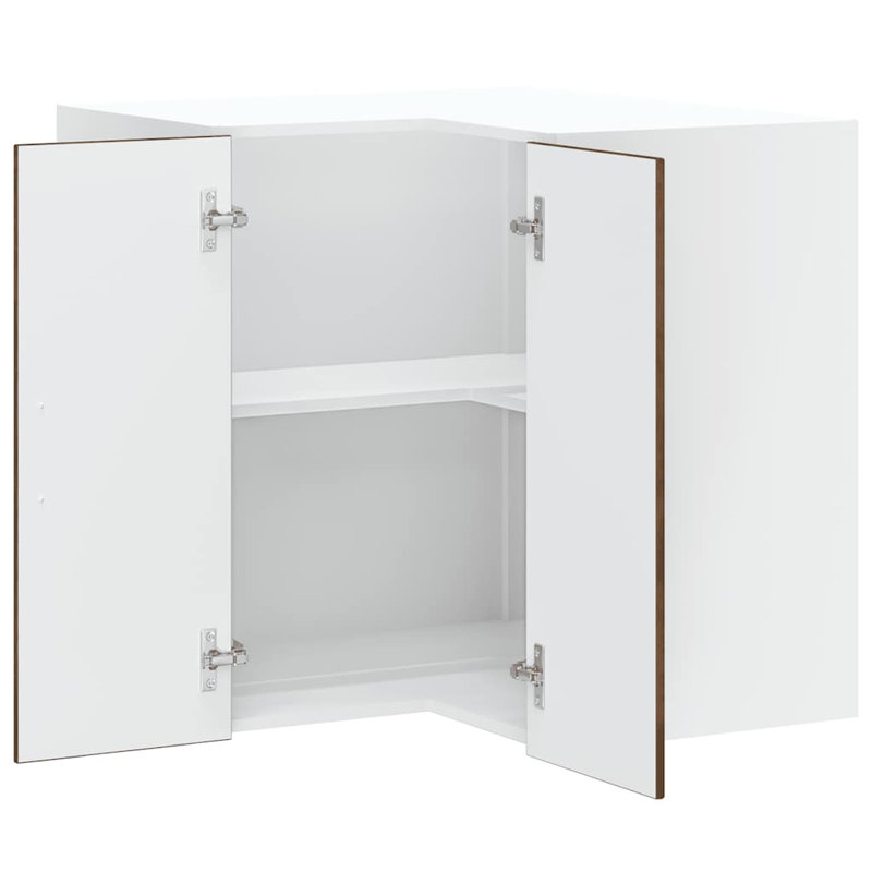 Kitchen Wall Corner Cabinet Kalmar Engineered Wood, Smoked Oak