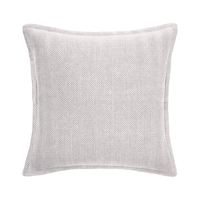 Orson 100% Cotton Sham, Euro, Pearl Gray