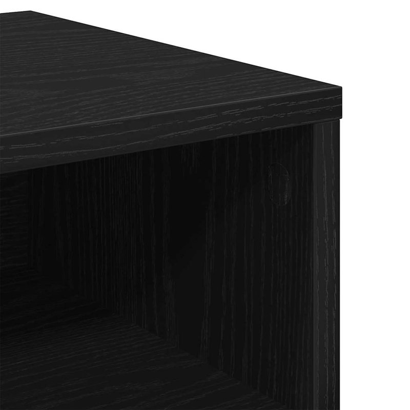 Bedside Cabinet 2 Pcs 40 X 40 X 30 Cm Engineered Wood, Black Oak