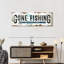 «Gone Fishing», impression sur toile-438635293