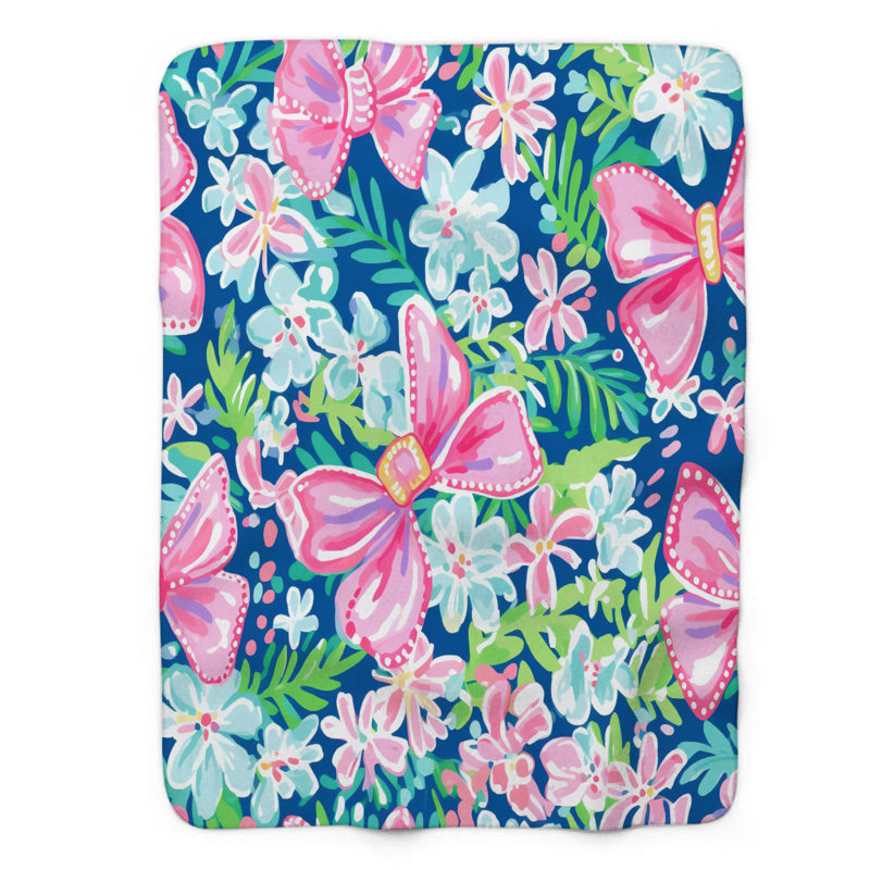 Couverture romantique en sherpa 1 pièce, L 80 po x l 60 po