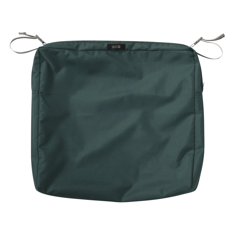 Jaylon Outdoor Dining Chair Cushion Cover, Mallard Green, 21" W x 21" D