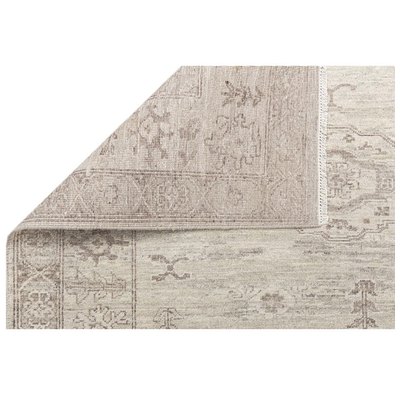 Tapis vert clair de haute qualité noué à la main, Rectangle 9 pi x 12 pi