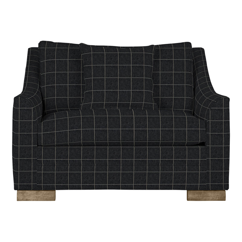 Chaise et demi 50,5 po Nicholas, Perigold Youngman ébène, Hampton