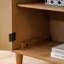 Armoire de rangement rustique en bois massif sculpté à la main à 2 portes Rustic