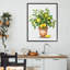 Giclée encadrée de citronnier en pot, design par Shelly Craig-682897661-682897658