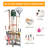 Garden Tool Organizer with Wheels and Storage Hooks