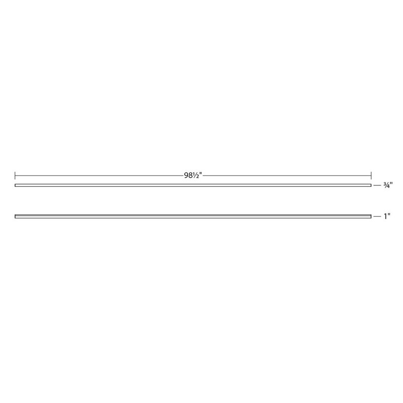 Stix Plus 1-Light Dimmable Bath Bar, 0.75'' H x 98.5'' W x 1'' D, Satin White, 86 W