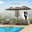 Grand parasol de marché extérieur à double face de 9,5 pi Outsunny-944279413