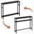 2-Tier Long Skinny Table,Black-1248027259