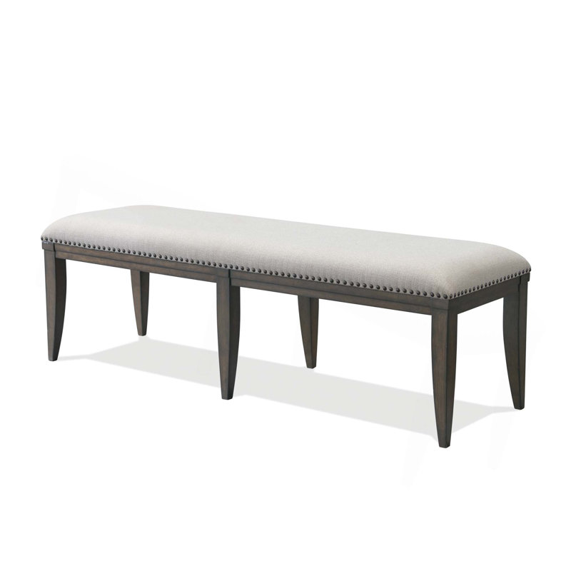 Banc de salle à manger rembourré à garniture cloutée Grant