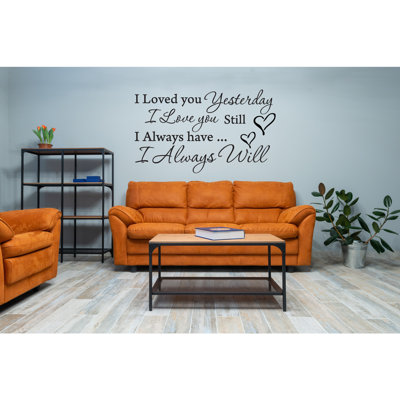 Art mural en vinyle «I Love You Y 39